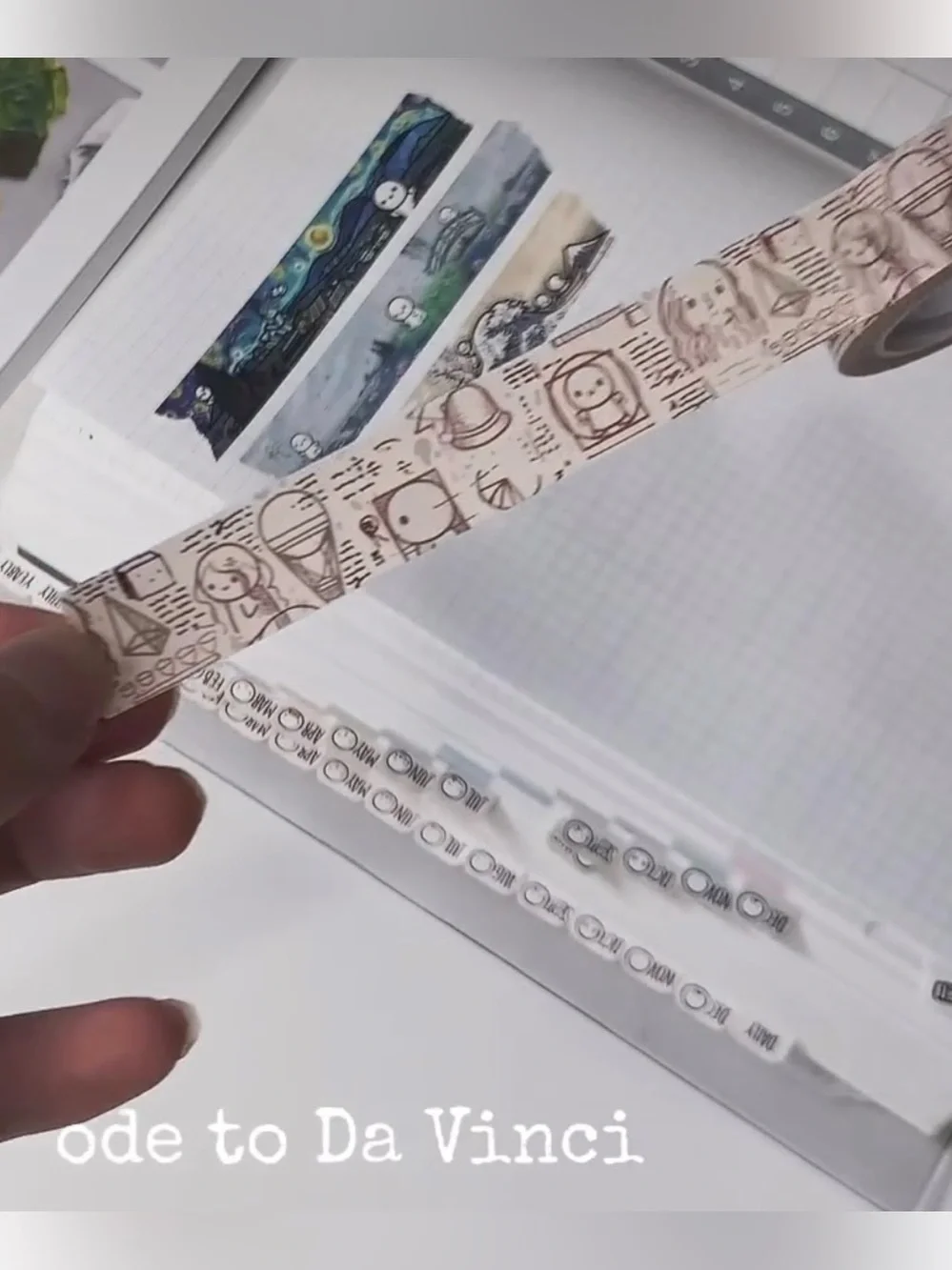 TheCoffeeMonsterzCo Washi Tape - Da Vanci
